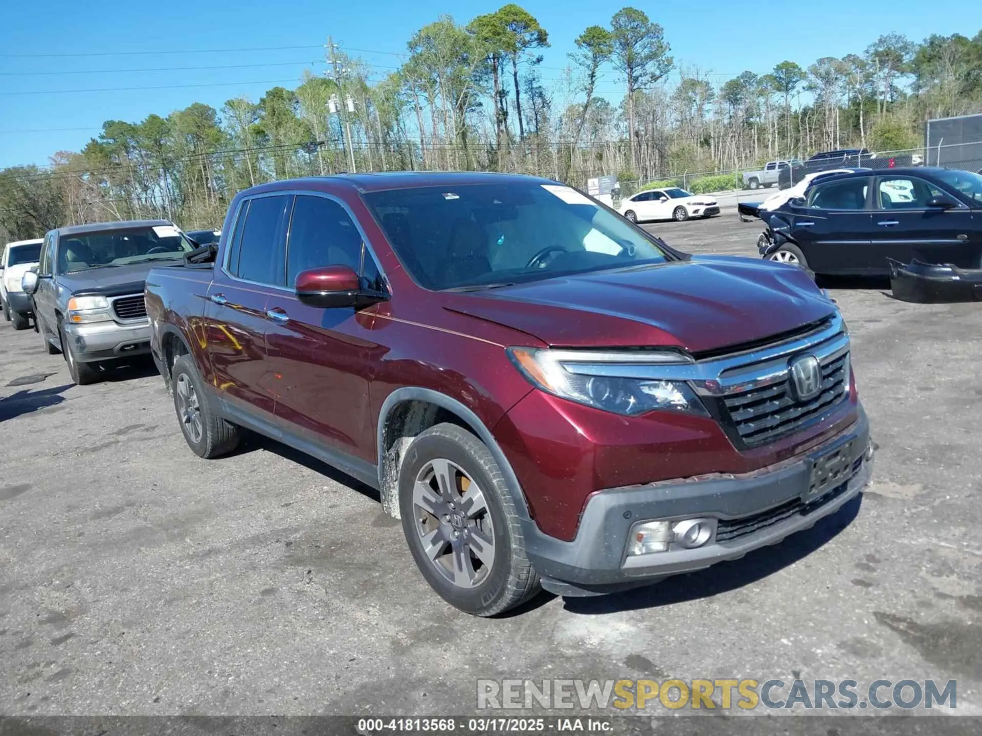 1 Photograph of a damaged car 5FPYK3F72KB024461 HONDA RIDGELINE 2019