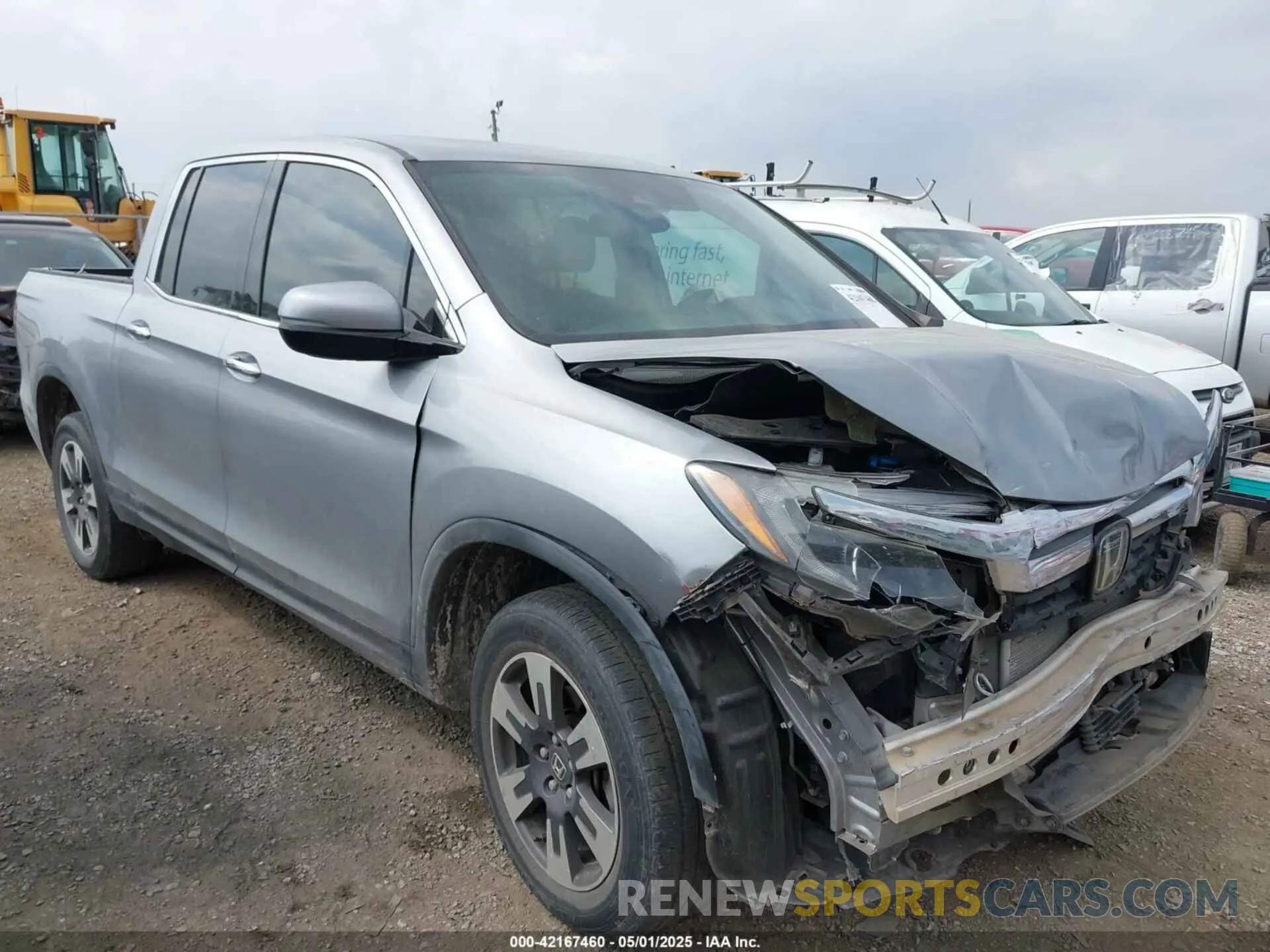 1 Photograph of a damaged car 5FPYK3F73KB006244 HONDA RIDGELINE 2019