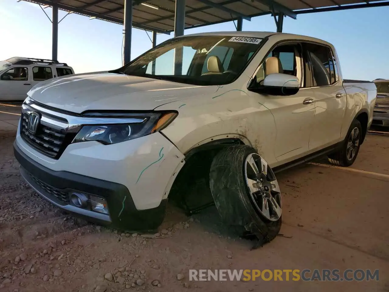 1 Photograph of a damaged car 5FPYK3F7XKB000781 HONDA RIDGELINE 2019