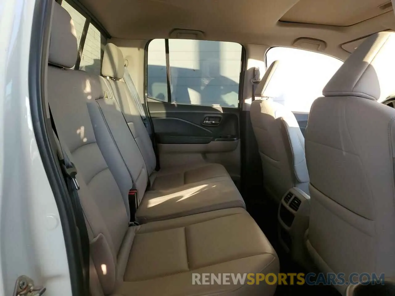 10 Photograph of a damaged car 5FPYK3F7XKB000781 HONDA RIDGELINE 2019