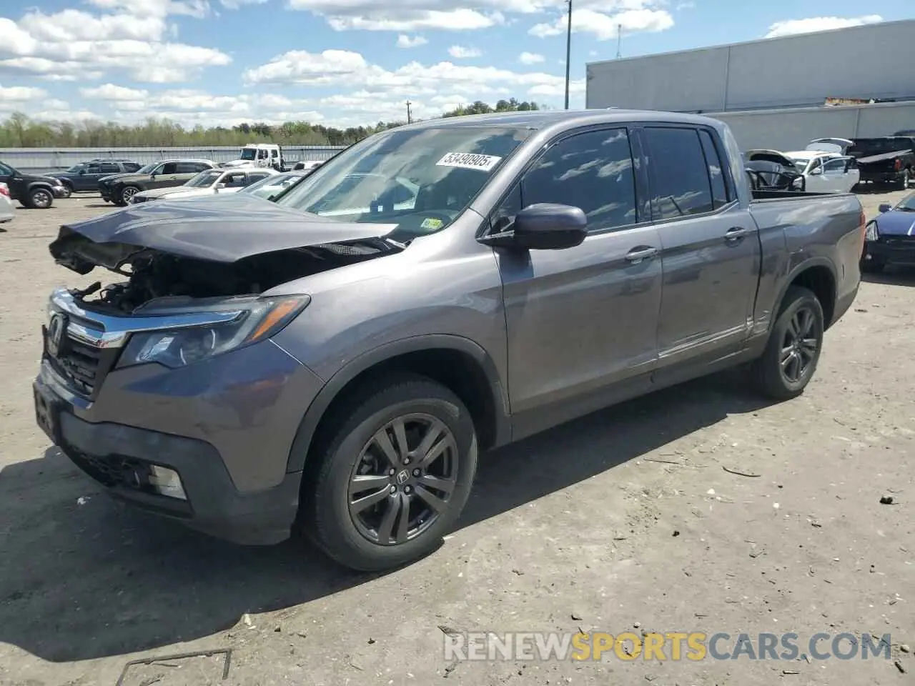 1 Photograph of a damaged car 5FPYK3F19LB022459 HONDA RIDGELINE 2020