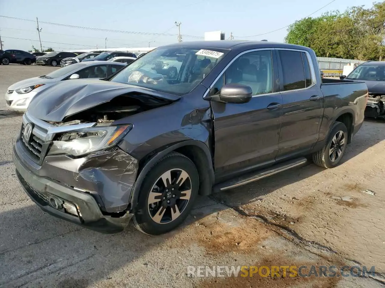 1 Photograph of a damaged car 5FPYK3F58LB009883 HONDA RIDGELINE 2020