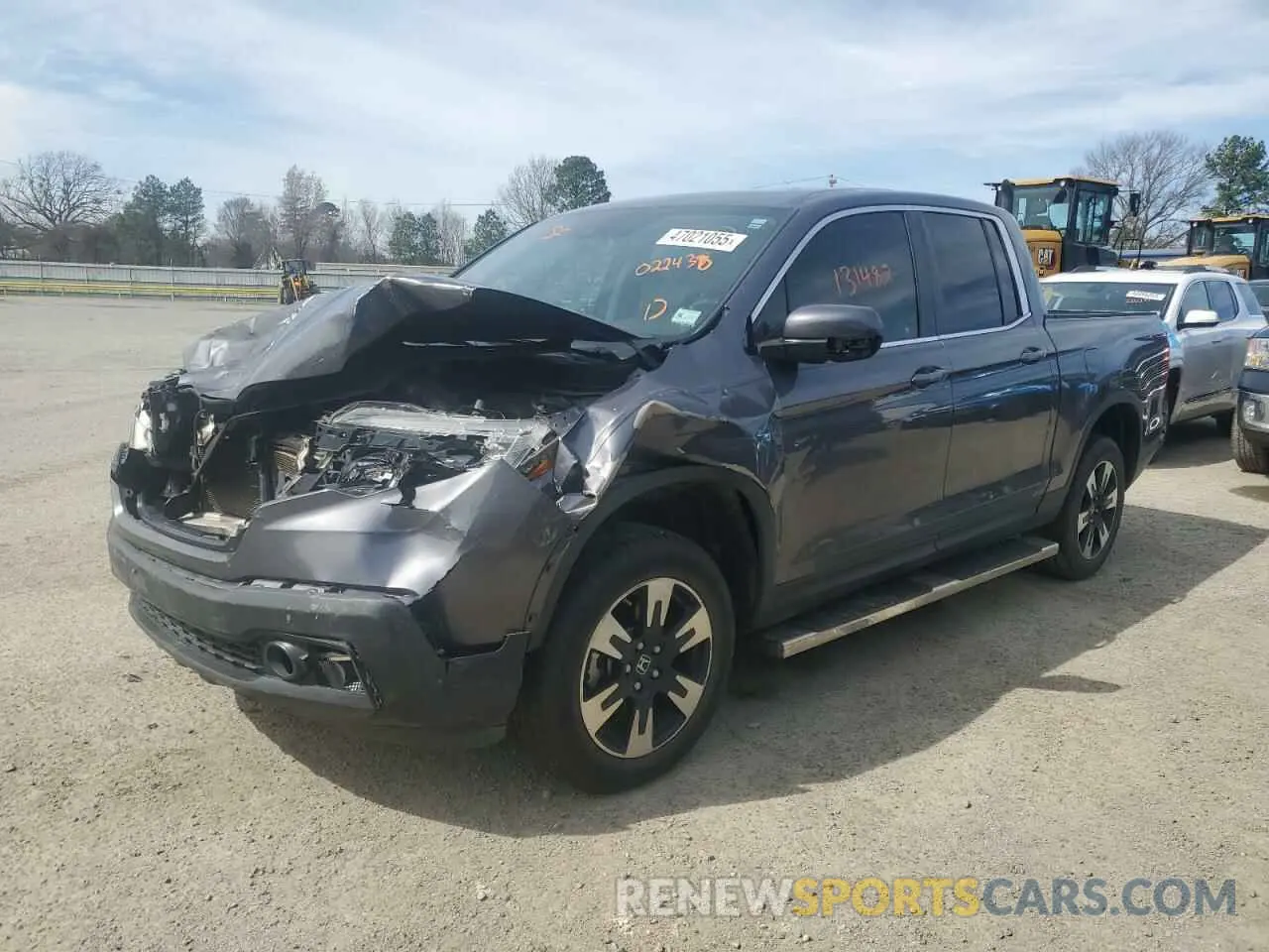 1 Photograph of a damaged car 5FPYK3F58LB022438 HONDA RIDGELINE 2020