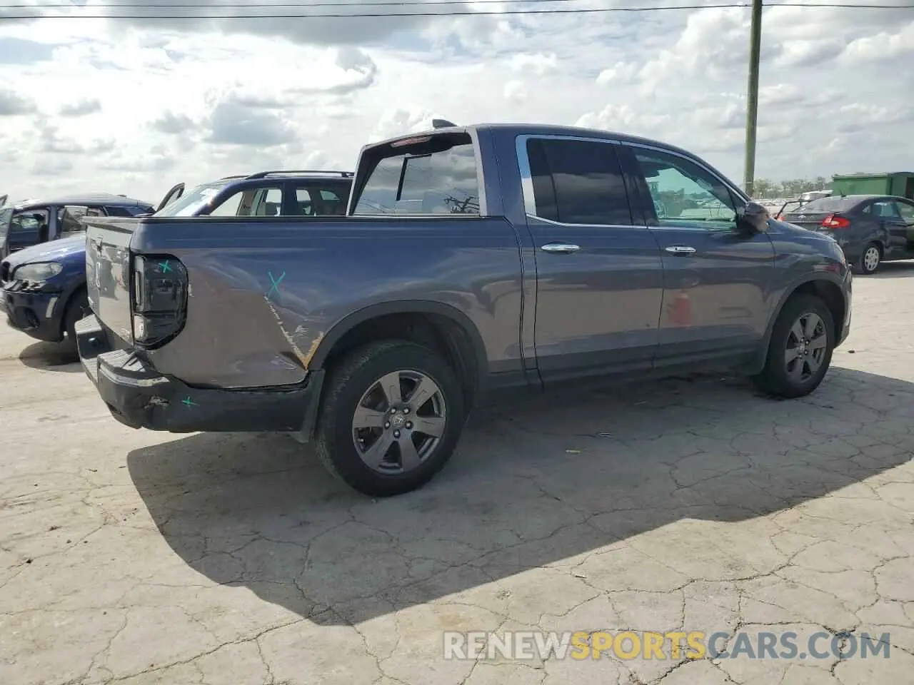 3 Photograph of a damaged car 5FPYK3F77LB012808 HONDA RIDGELINE 2020