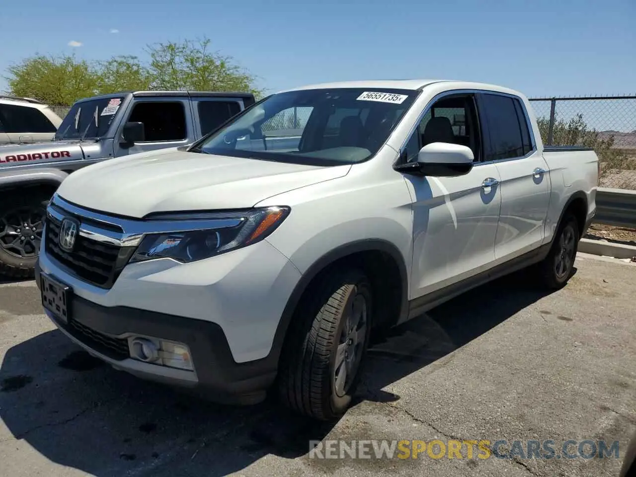 1 Photograph of a damaged car 5FPYK3F79LB011109 HONDA RIDGELINE 2020