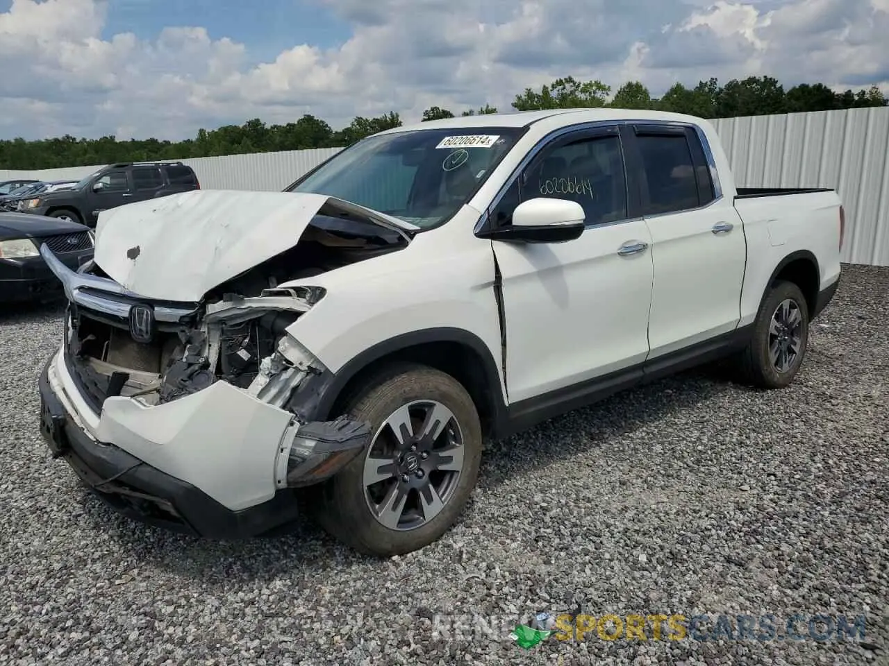 1 Photograph of a damaged car 5FPYK3F7XLB004671 HONDA RIDGELINE 2020