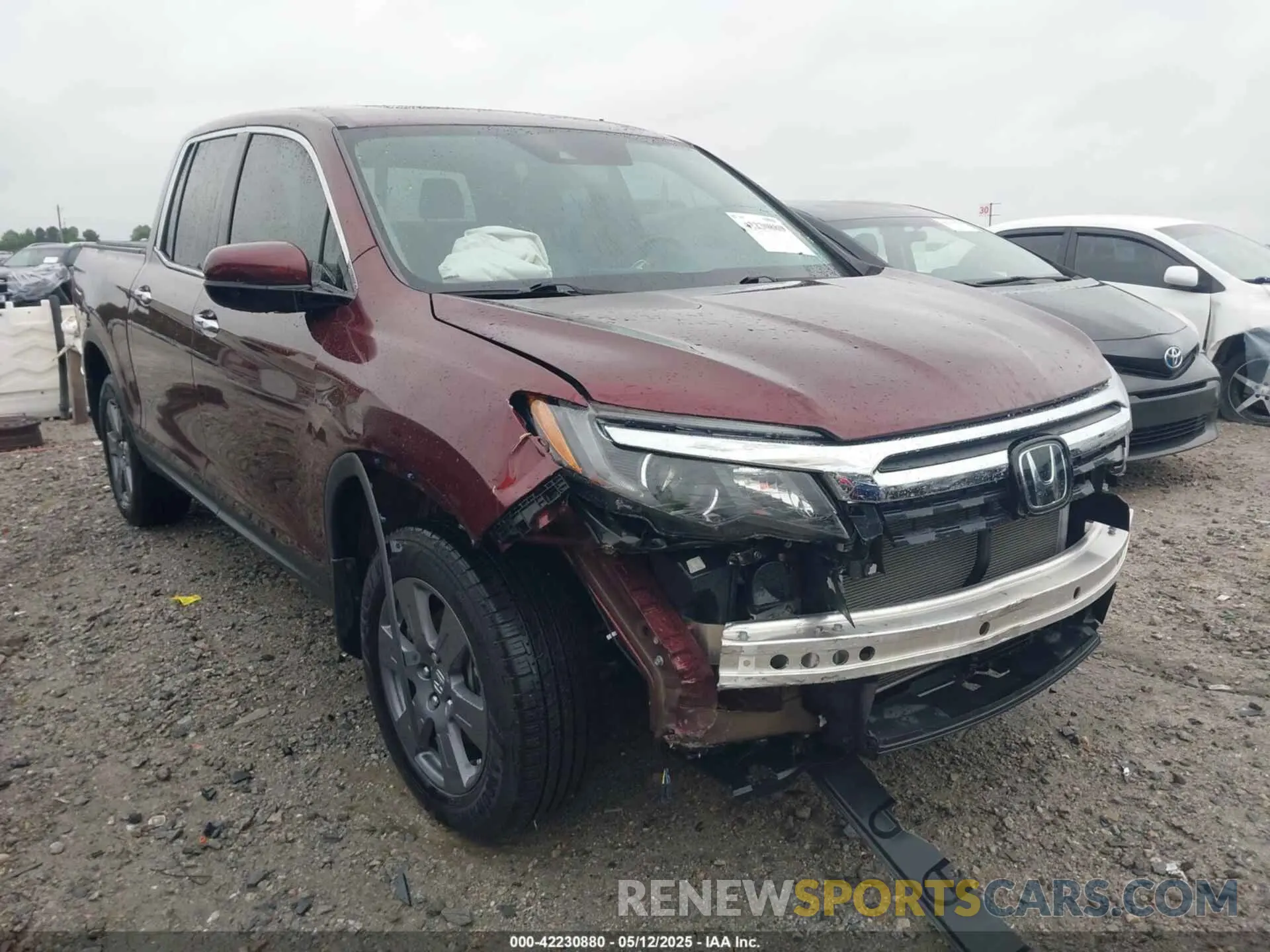 1 Photograph of a damaged car 5FPYK3F7XLB012298 HONDA RIDGELINE 2020