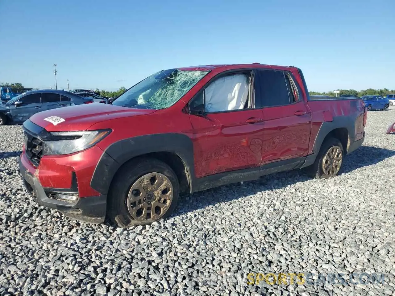 1 Photograph of a damaged car 5FPYK3F10MB001789 HONDA RIDGELINE 2021