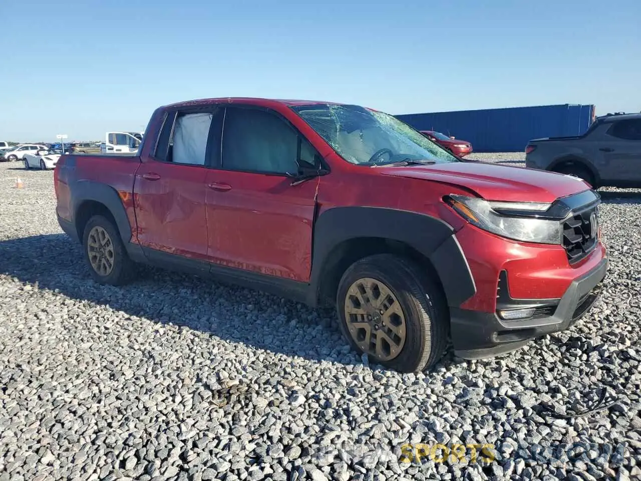 4 Photograph of a damaged car 5FPYK3F10MB001789 HONDA RIDGELINE 2021