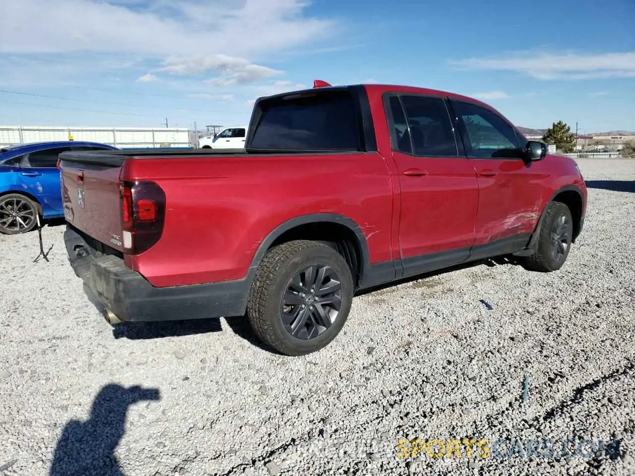 3 Photograph of a damaged car 5FPYK3F11MB015863 HONDA RIDGELINE 2021