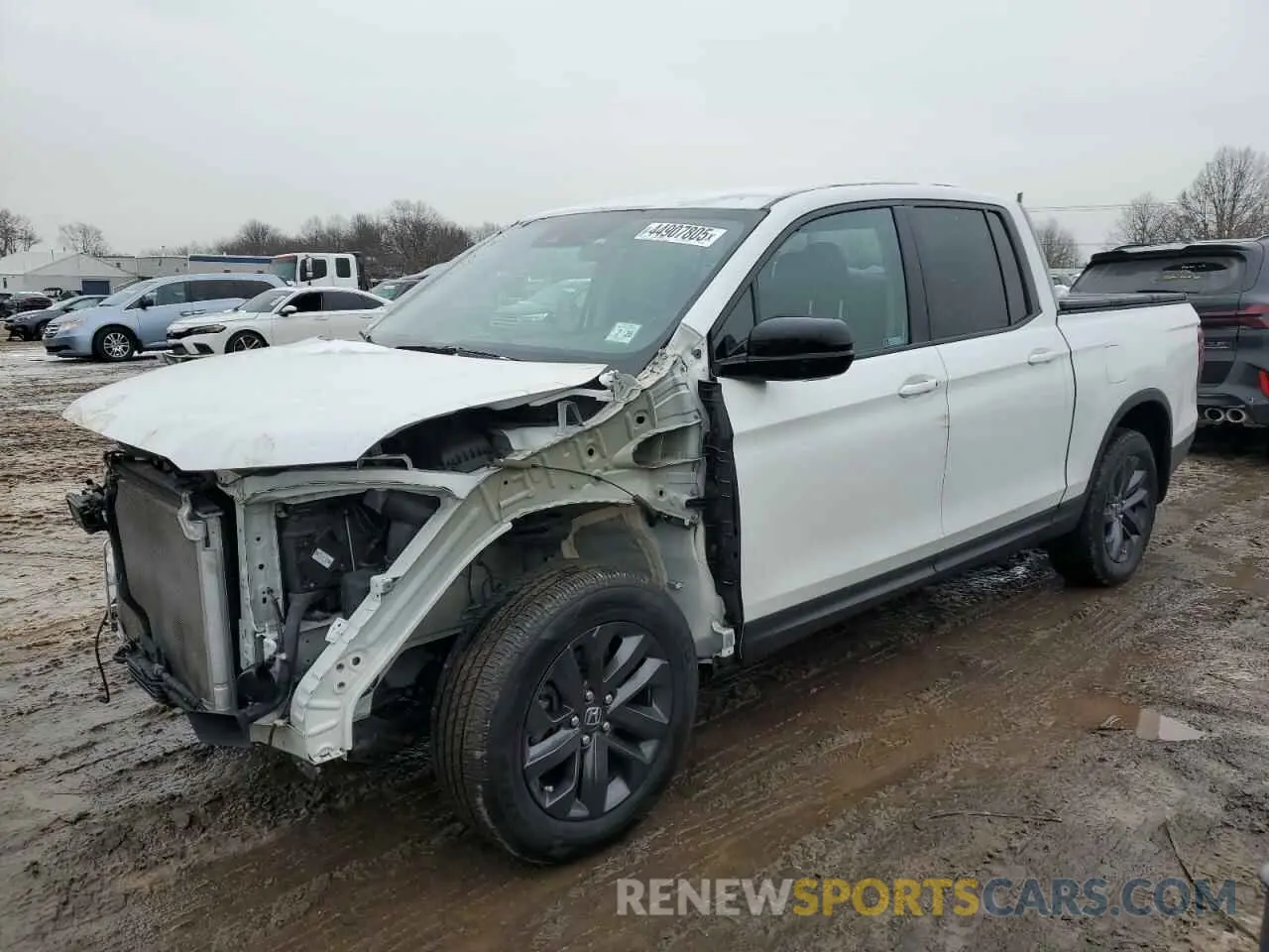 1 Photograph of a damaged car 5FPYK3F15MB018801 HONDA RIDGELINE 2021