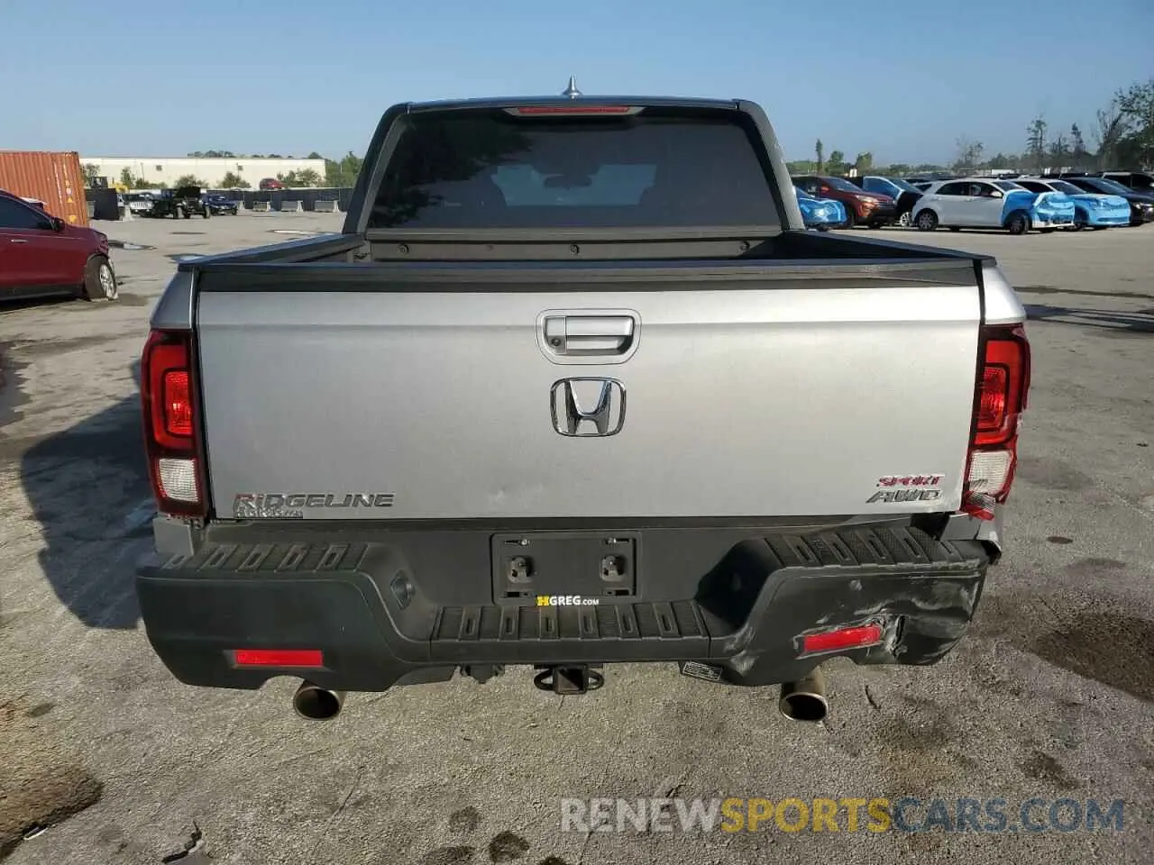 6 Photograph of a damaged car 5FPYK3F16MB012649 HONDA RIDGELINE 2021