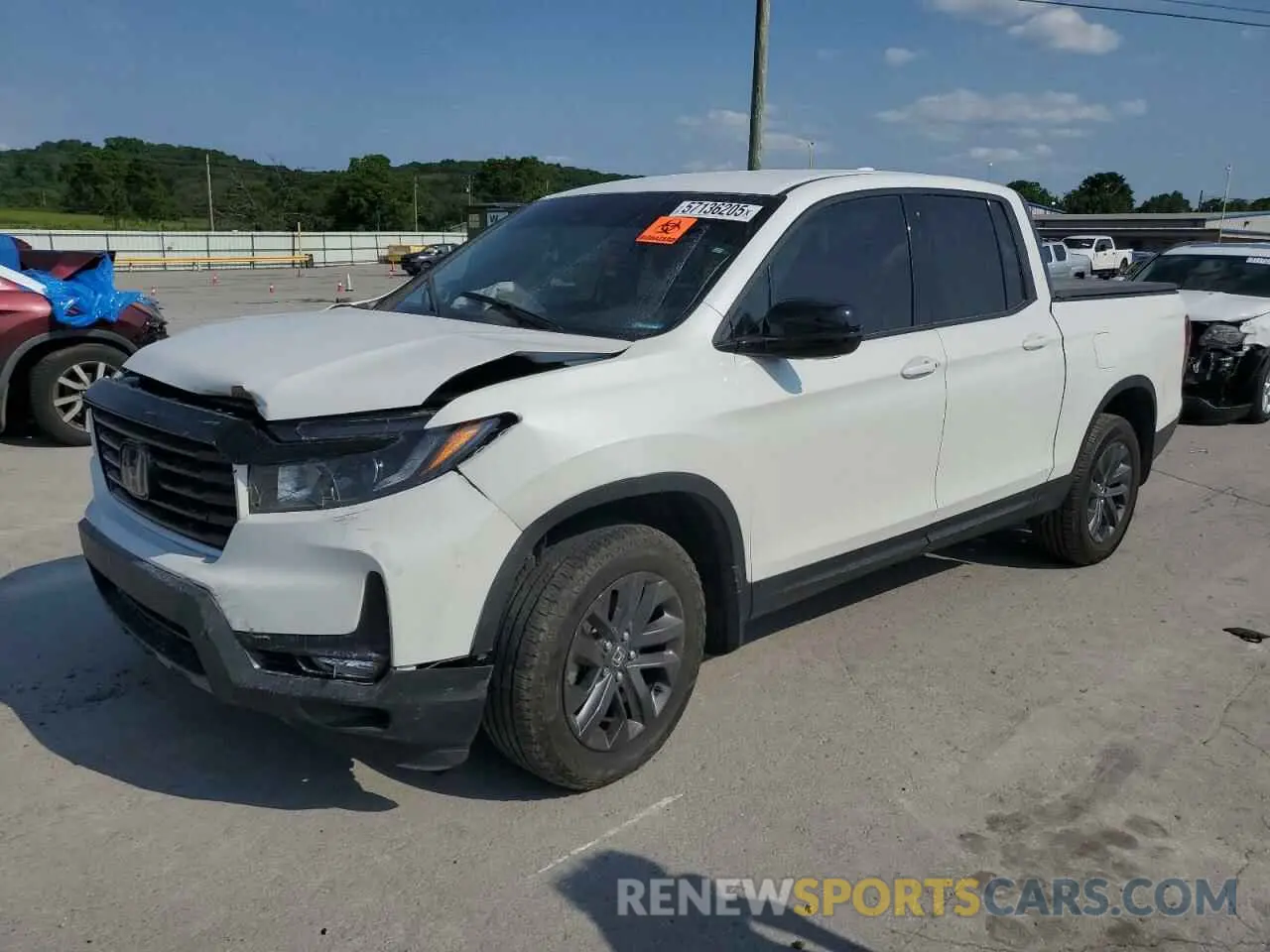 1 Photograph of a damaged car 5FPYK3F18MB009882 HONDA RIDGELINE 2021