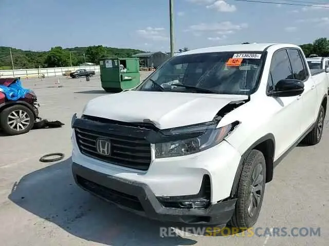 14 Photograph of a damaged car 5FPYK3F18MB009882 HONDA RIDGELINE 2021
