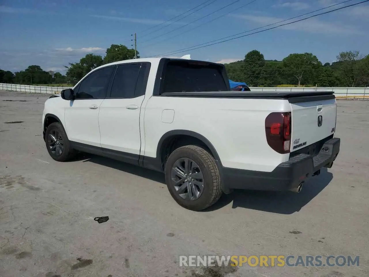 2 Photograph of a damaged car 5FPYK3F18MB009882 HONDA RIDGELINE 2021