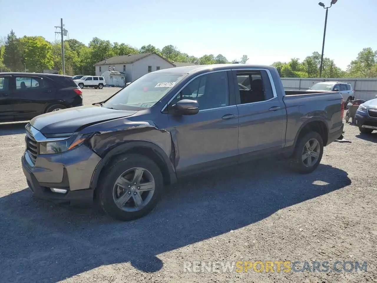 1 Photograph of a damaged car 5FPYK3F50MB016439 HONDA RIDGELINE 2021