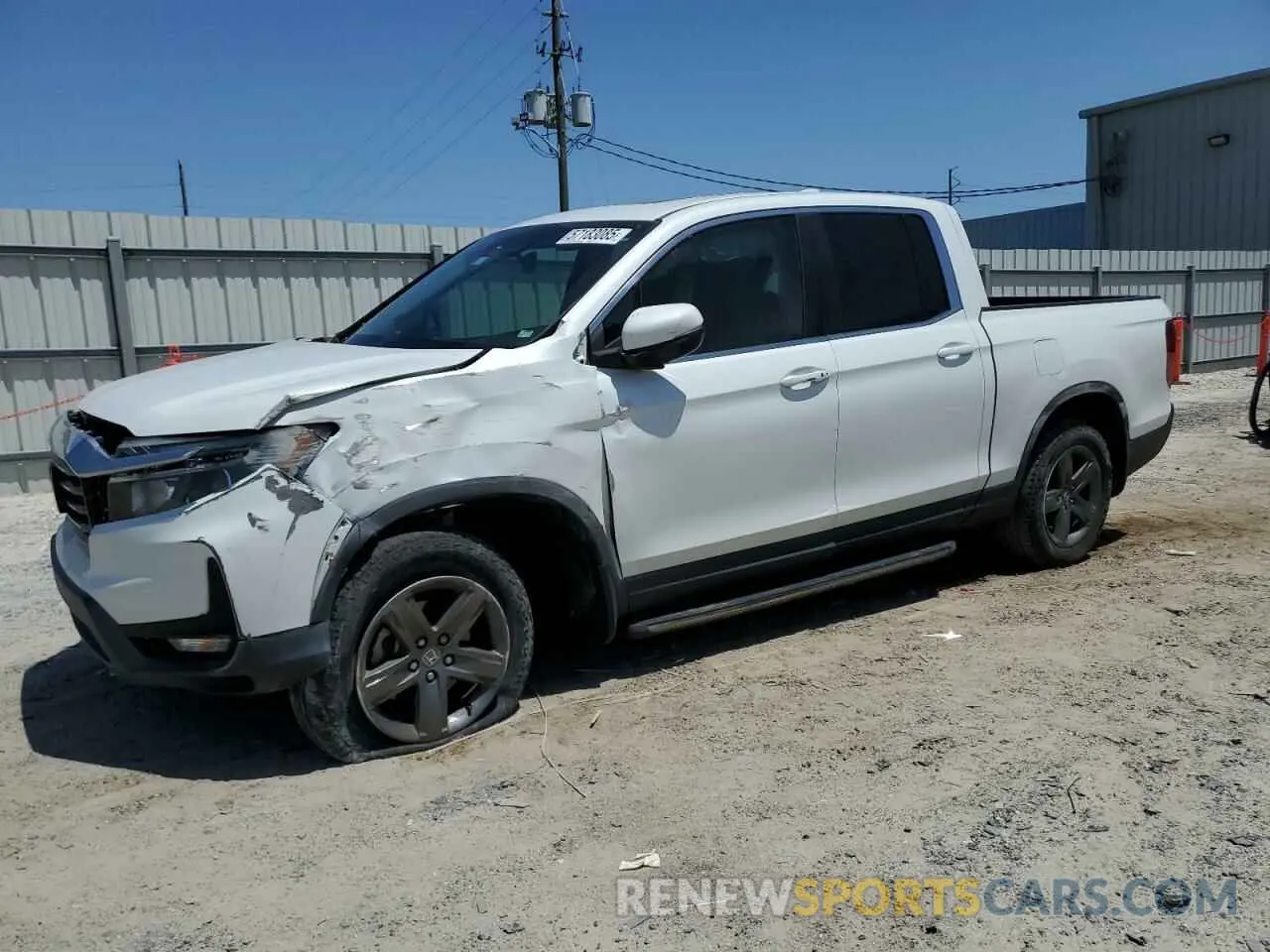 1 Photograph of a damaged car 5FPYK3F56MB016249 HONDA RIDGELINE 2021