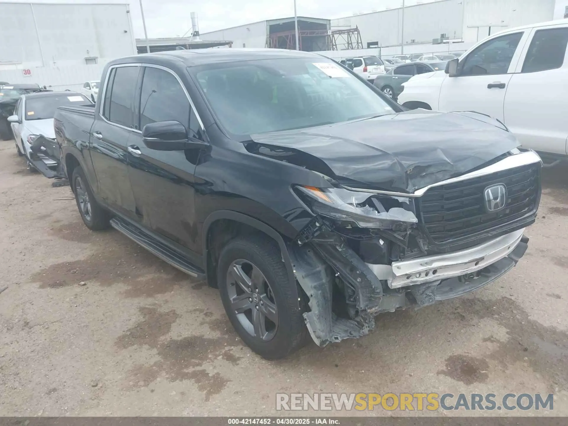 1 Photograph of a damaged car 5FPYK3F71MB018153 HONDA RIDGELINE 2021