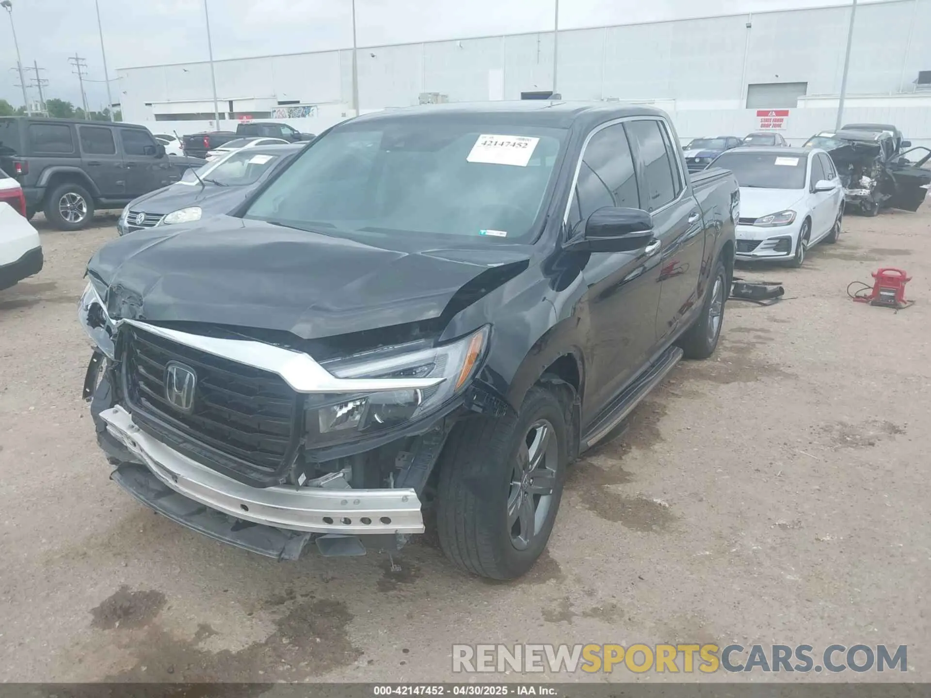 2 Photograph of a damaged car 5FPYK3F71MB018153 HONDA RIDGELINE 2021