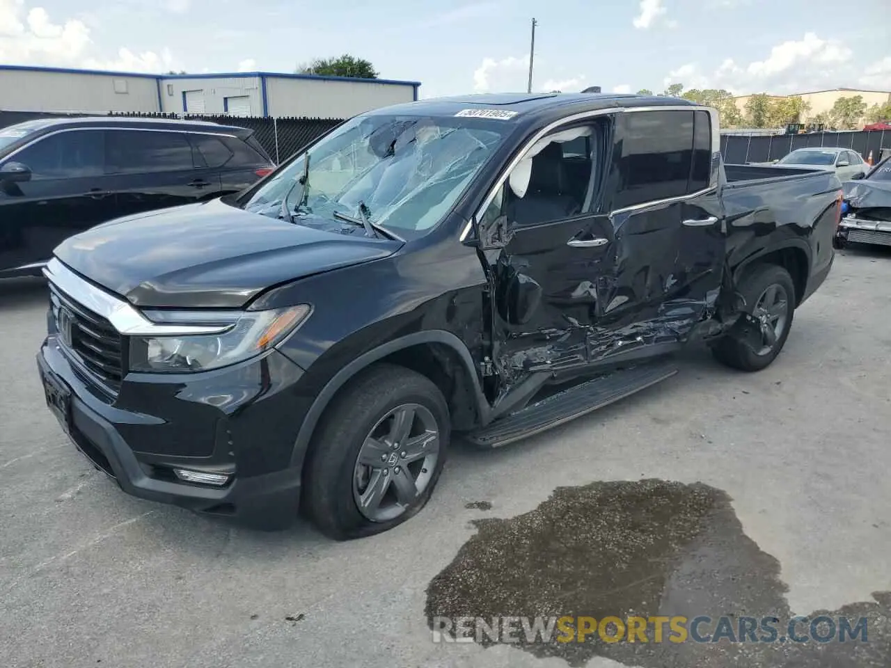 1 Photograph of a damaged car 5FPYK3F72MB002057 HONDA RIDGELINE 2021