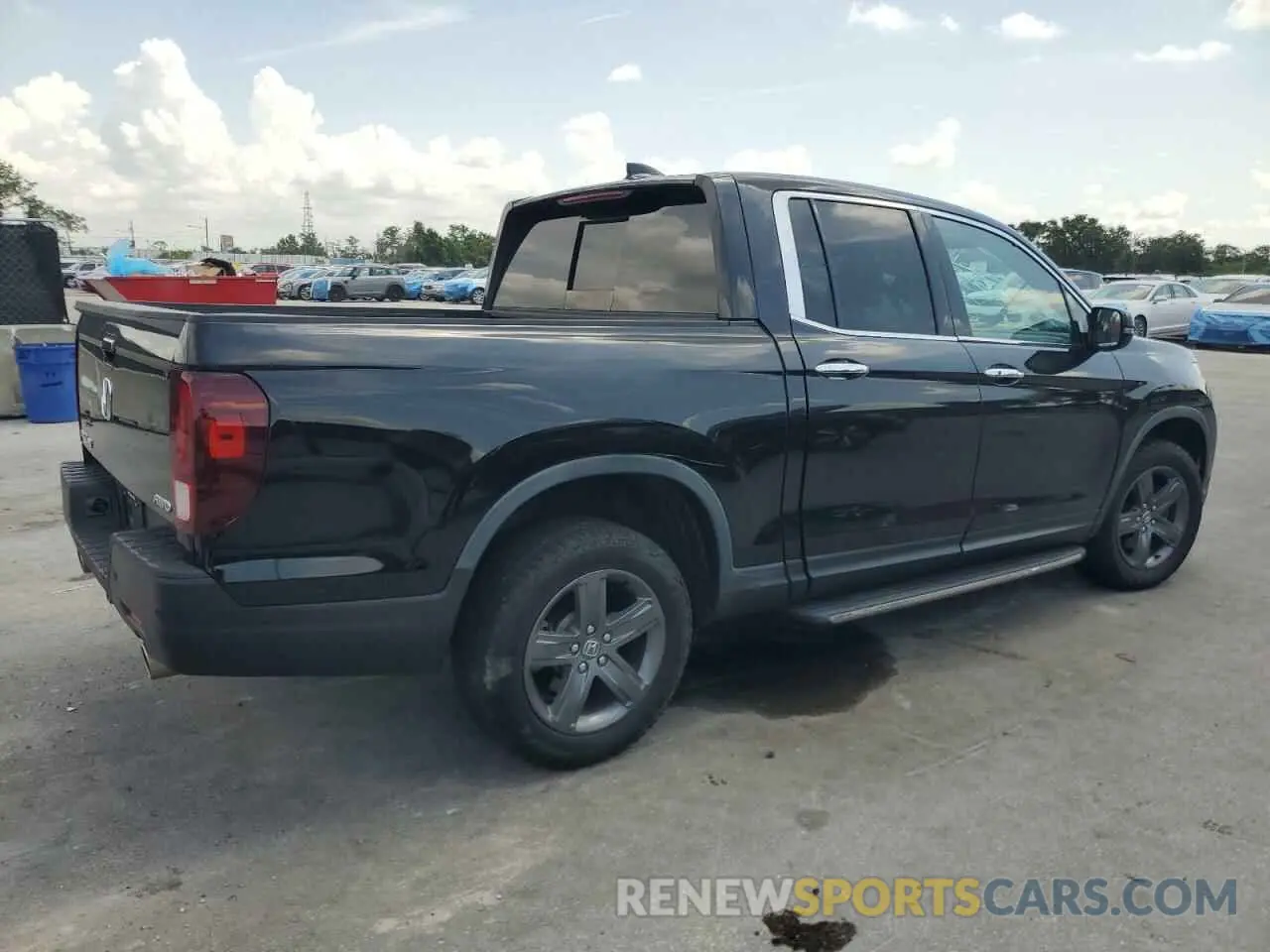 3 Photograph of a damaged car 5FPYK3F72MB002057 HONDA RIDGELINE 2021