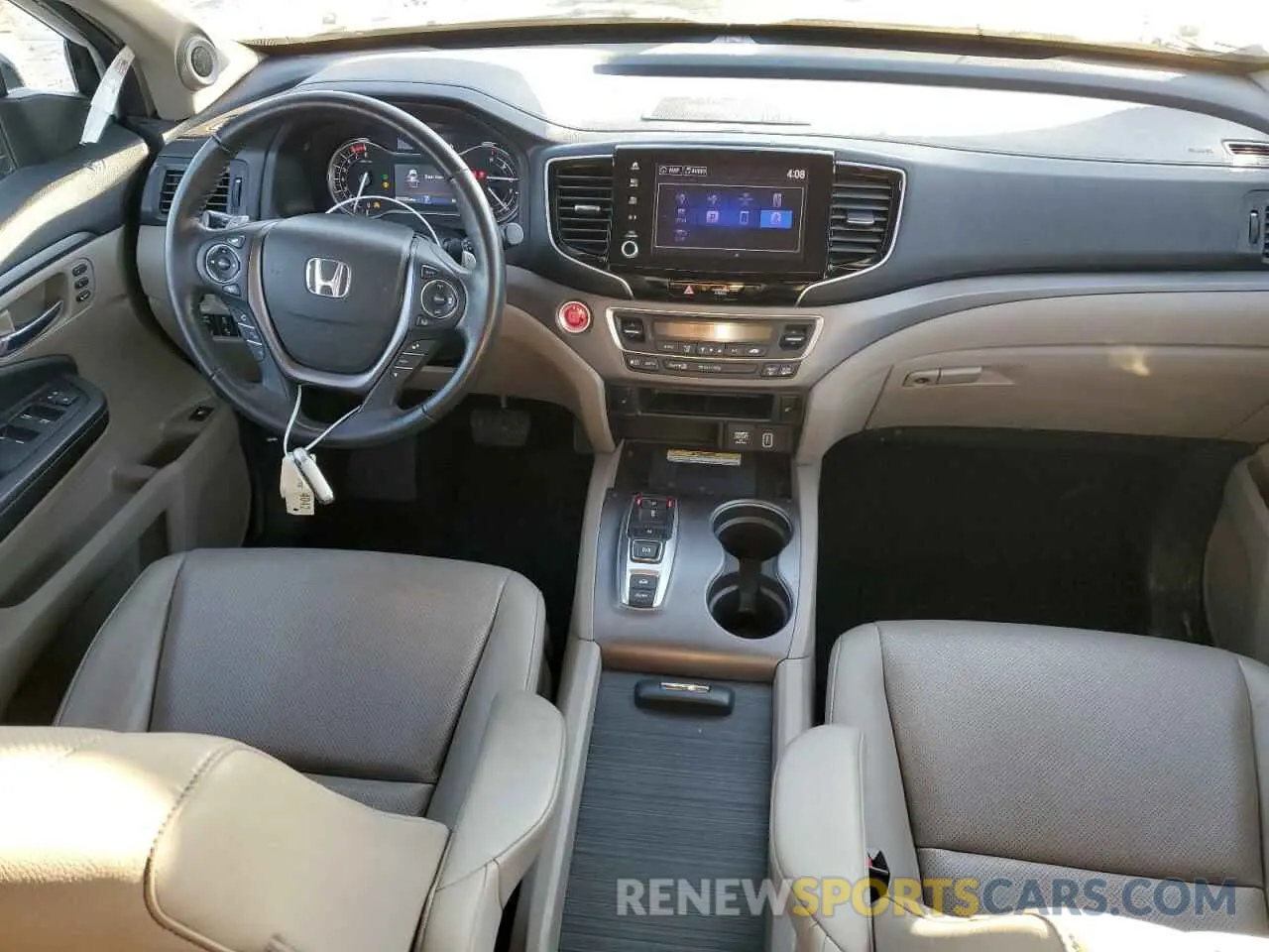 8 Photograph of a damaged car 5FPYK3F74MB019684 HONDA RIDGELINE 2021
