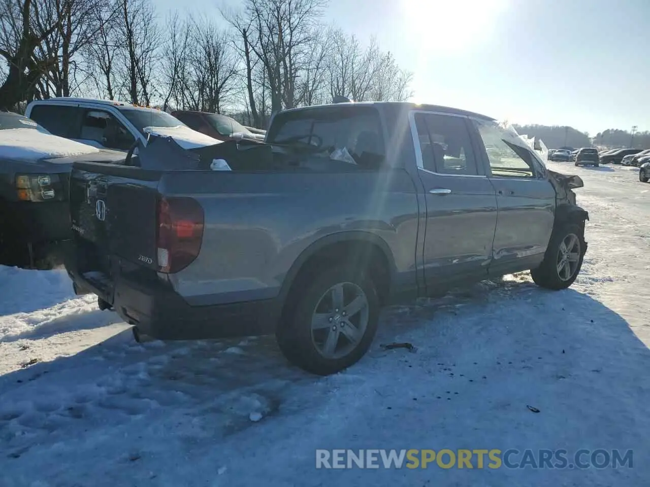 3 Photograph of a damaged car 5FPYK3F74MB023122 HONDA RIDGELINE 2021