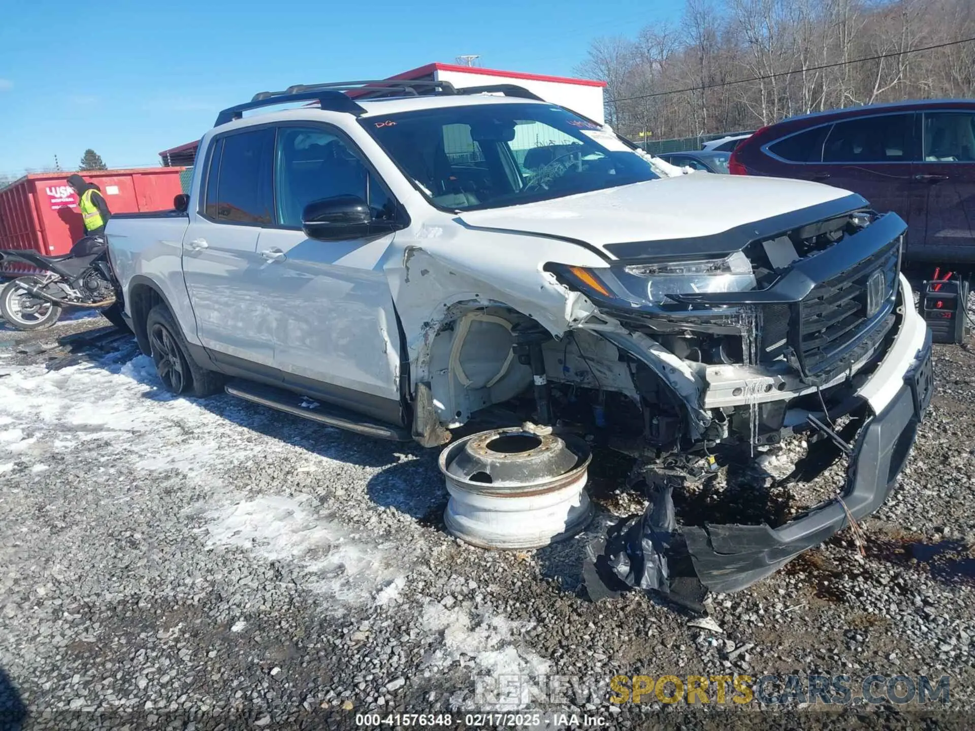 1 Photograph of a damaged car 5FPYK3F82MB014976 HONDA RIDGELINE 2021