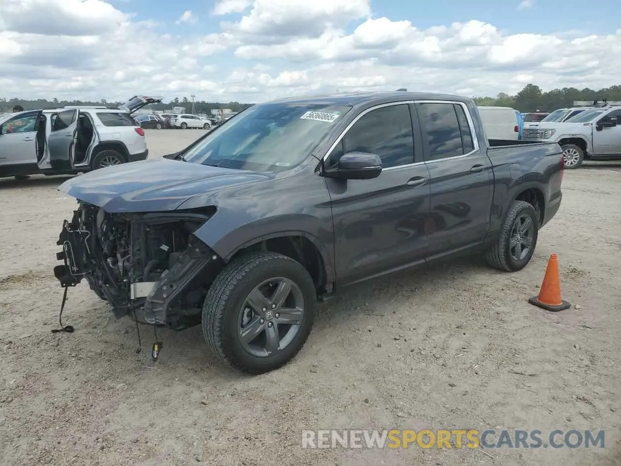 1 Photograph of a damaged car 5FPYK3F51NB013101 HONDA RIDGELINE 2022