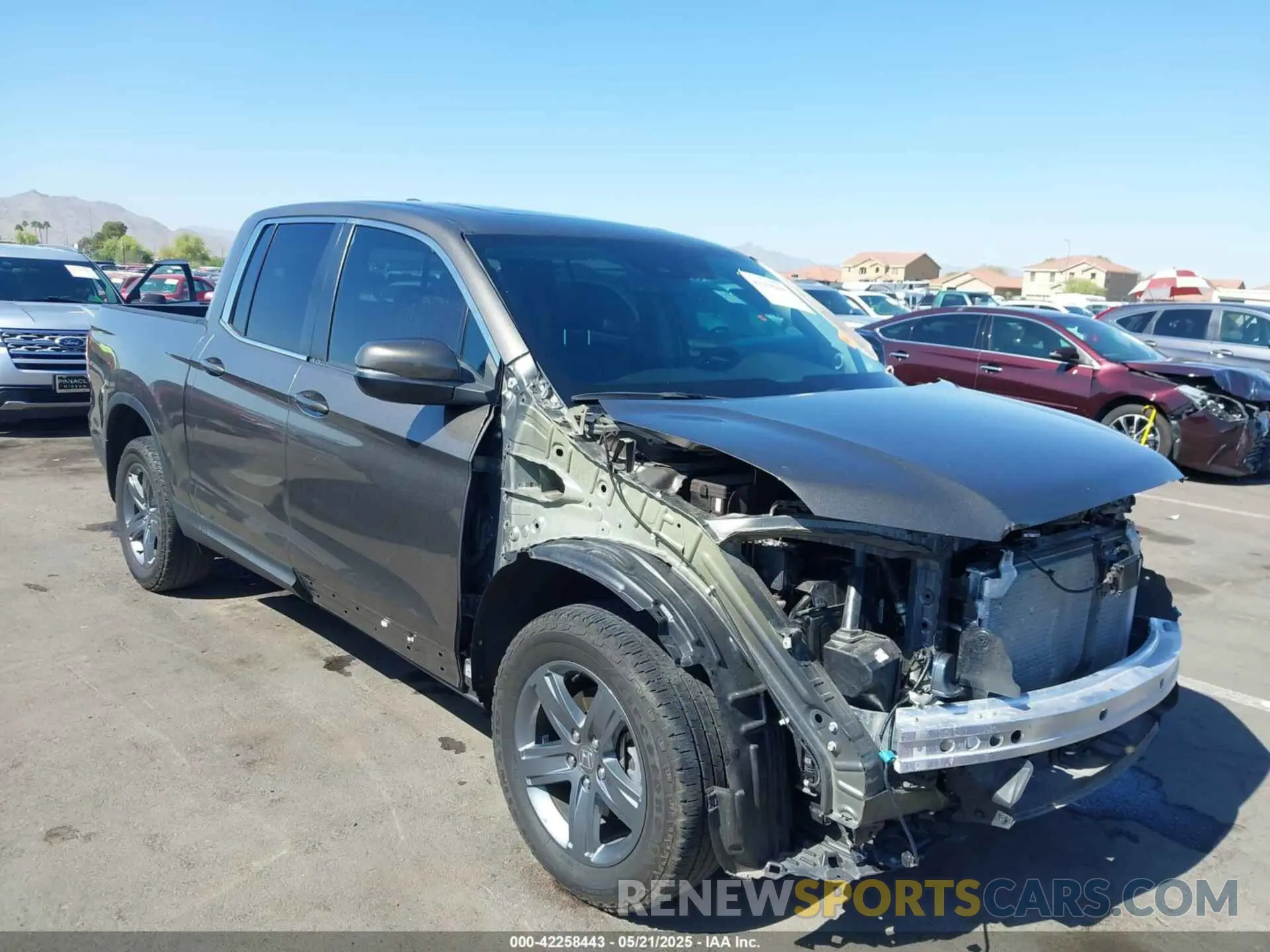 1 Photograph of a damaged car 5FPYK3F58NB007618 HONDA RIDGELINE 2022