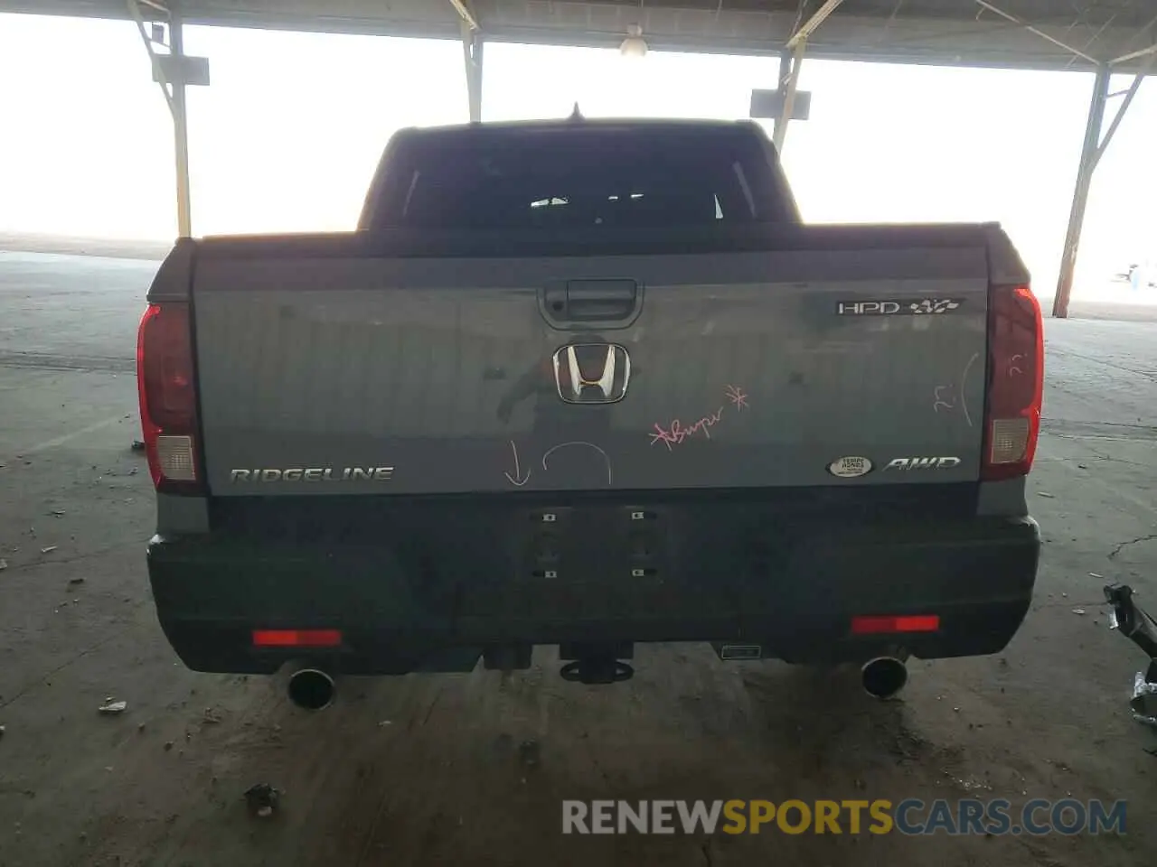 6 Photograph of a damaged car 5FPYK3F73NB019211 HONDA RIDGELINE 2022