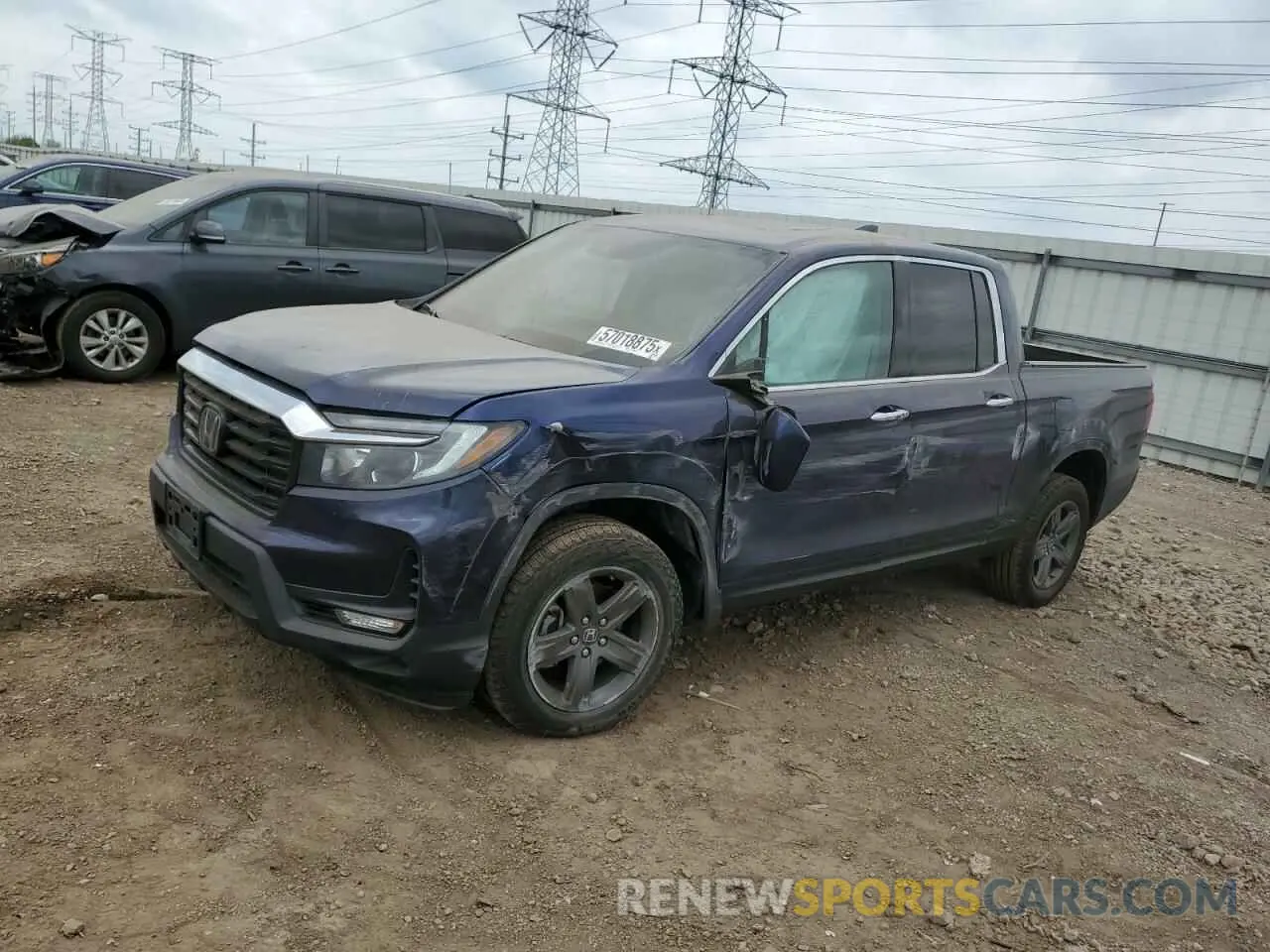 1 Photograph of a damaged car 5FPYK3F75PB037373 HONDA RIDGELINE 2023
