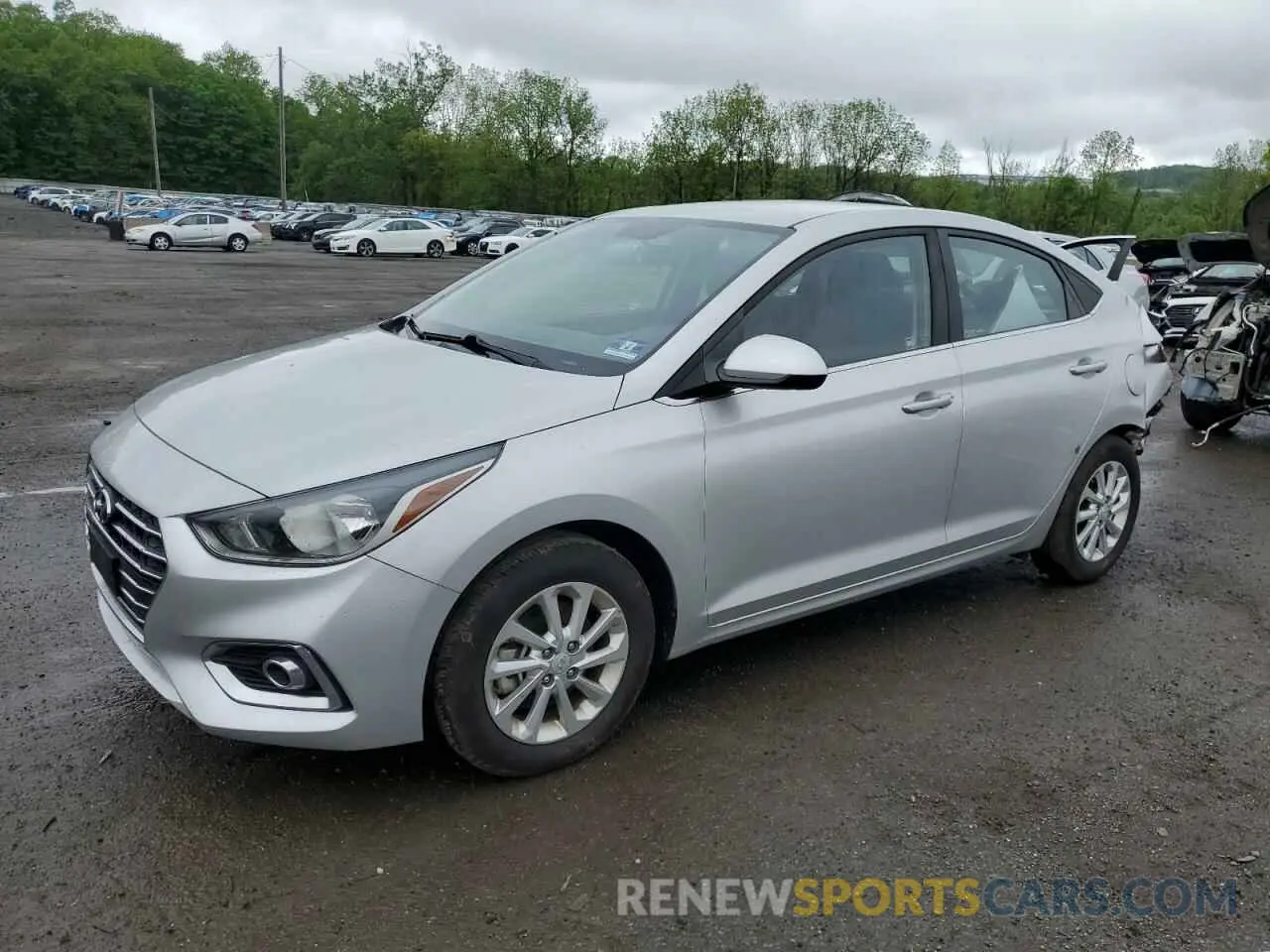 1 Photograph of a damaged car 3KPC24A30KE041214 HYUNDAI ACCENT 2019
