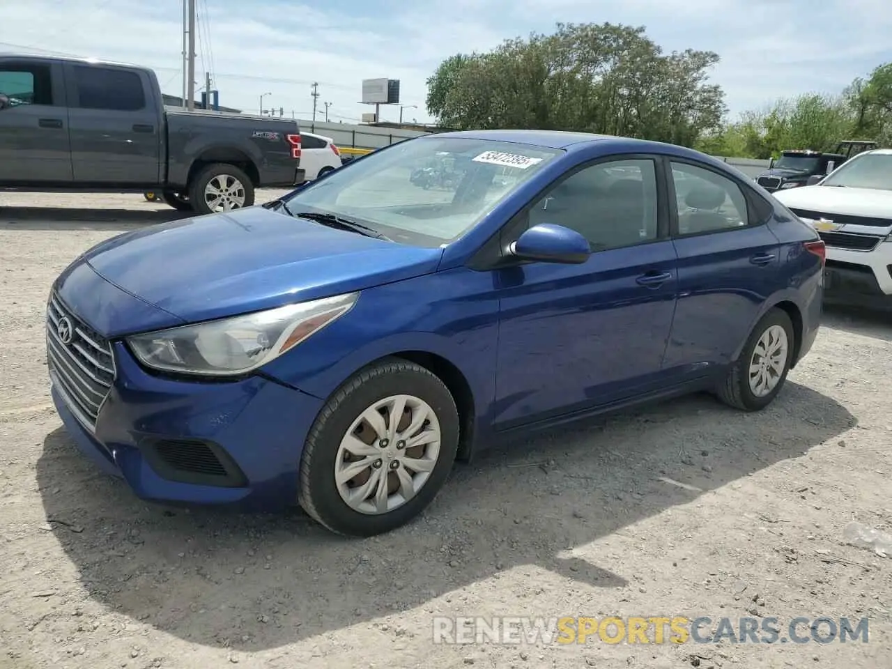 1 Photograph of a damaged car 3KPC24A30KE049636 HYUNDAI ACCENT 2019