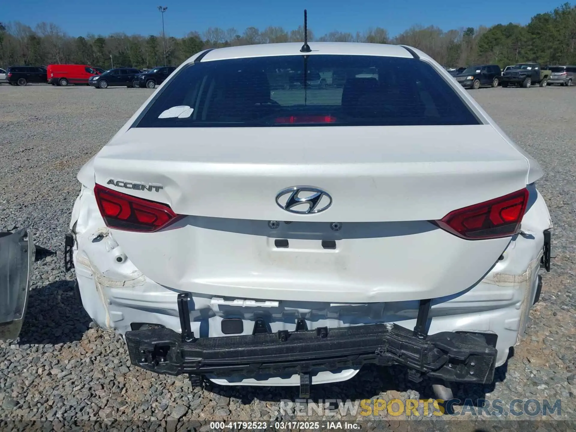 17 Photograph of a damaged car 3KPC24A30KE049717 HYUNDAI ACCENT 2019