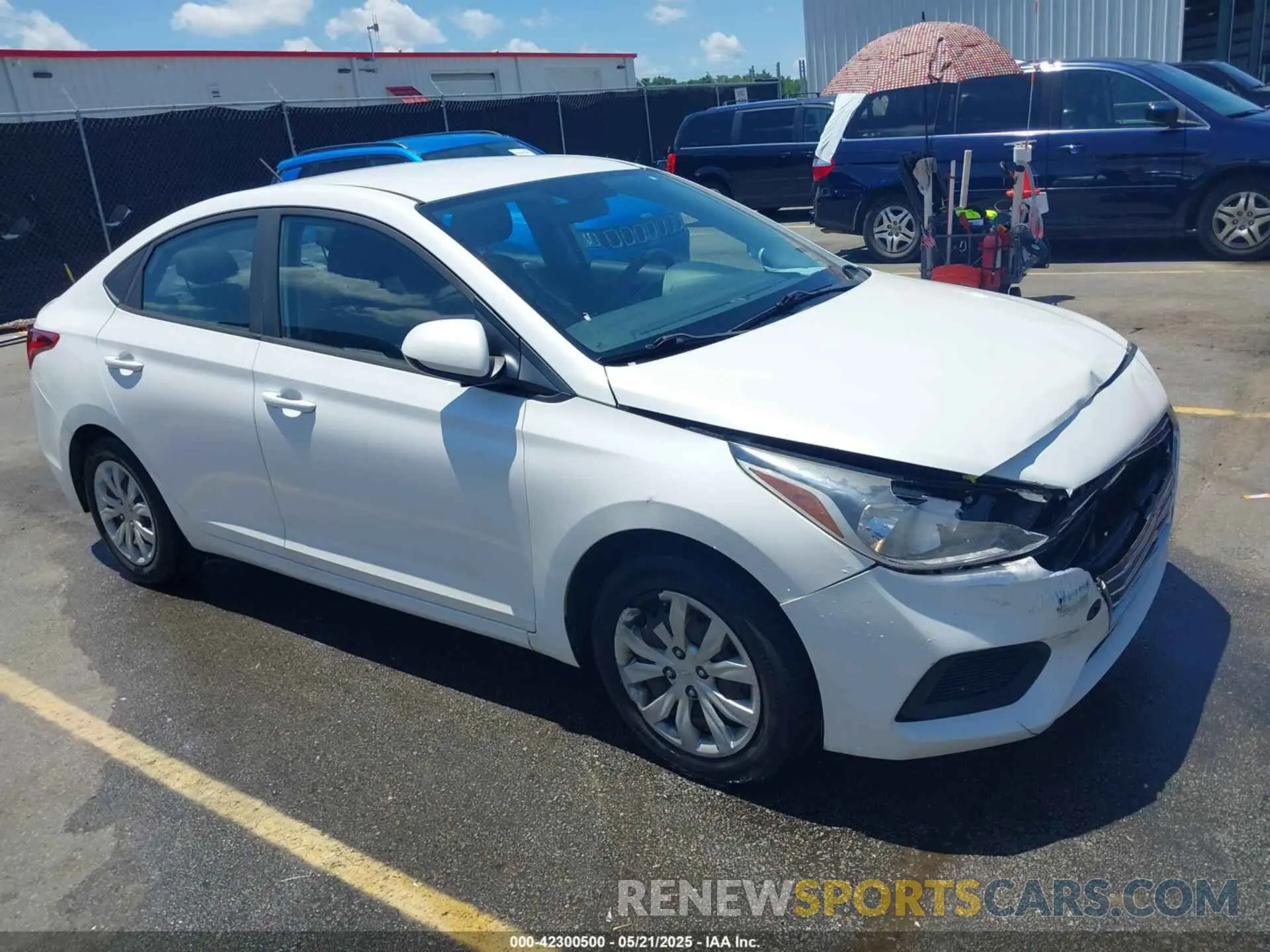 1 Photograph of a damaged car 3KPC24A30KE058062 HYUNDAI ACCENT 2019
