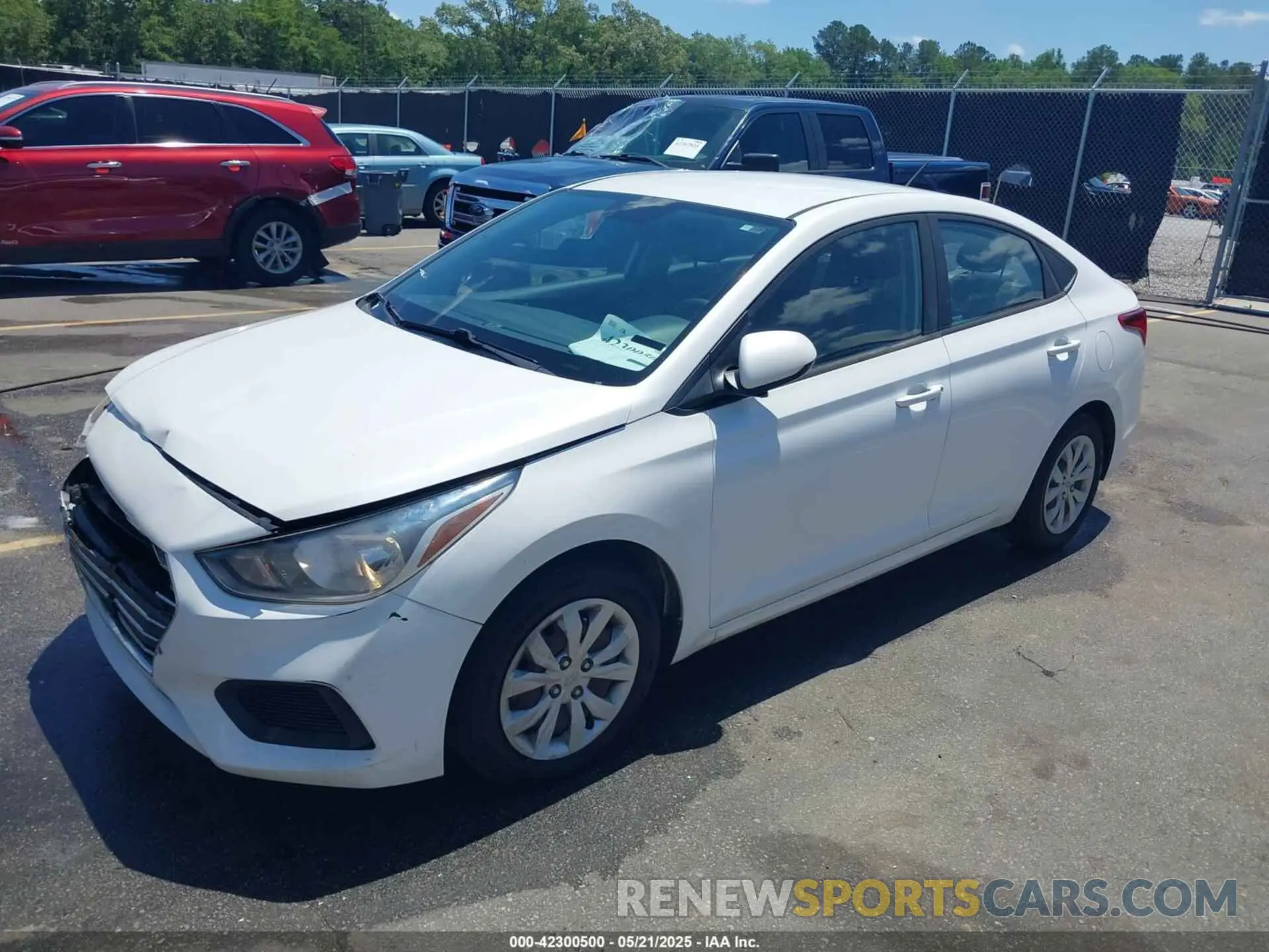 2 Photograph of a damaged car 3KPC24A30KE058062 HYUNDAI ACCENT 2019