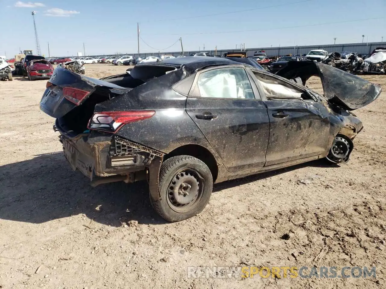 3 Photograph of a damaged car 3KPC24A30KE062953 HYUNDAI ACCENT 2019