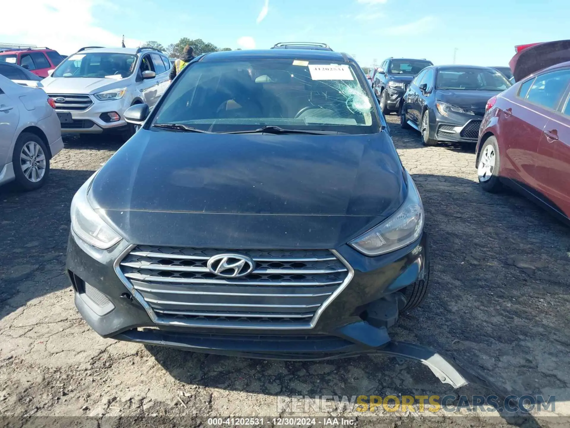 12 Photograph of a damaged car 3KPC24A30KE065061 HYUNDAI ACCENT 2019