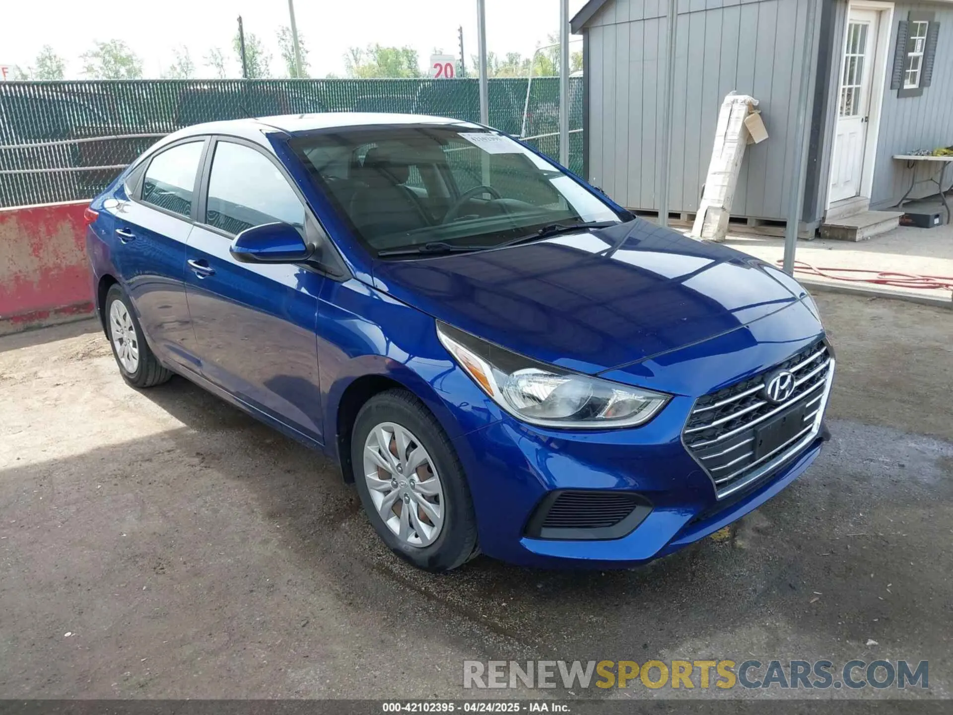 1 Photograph of a damaged car 3KPC24A30KE070857 HYUNDAI ACCENT 2019
