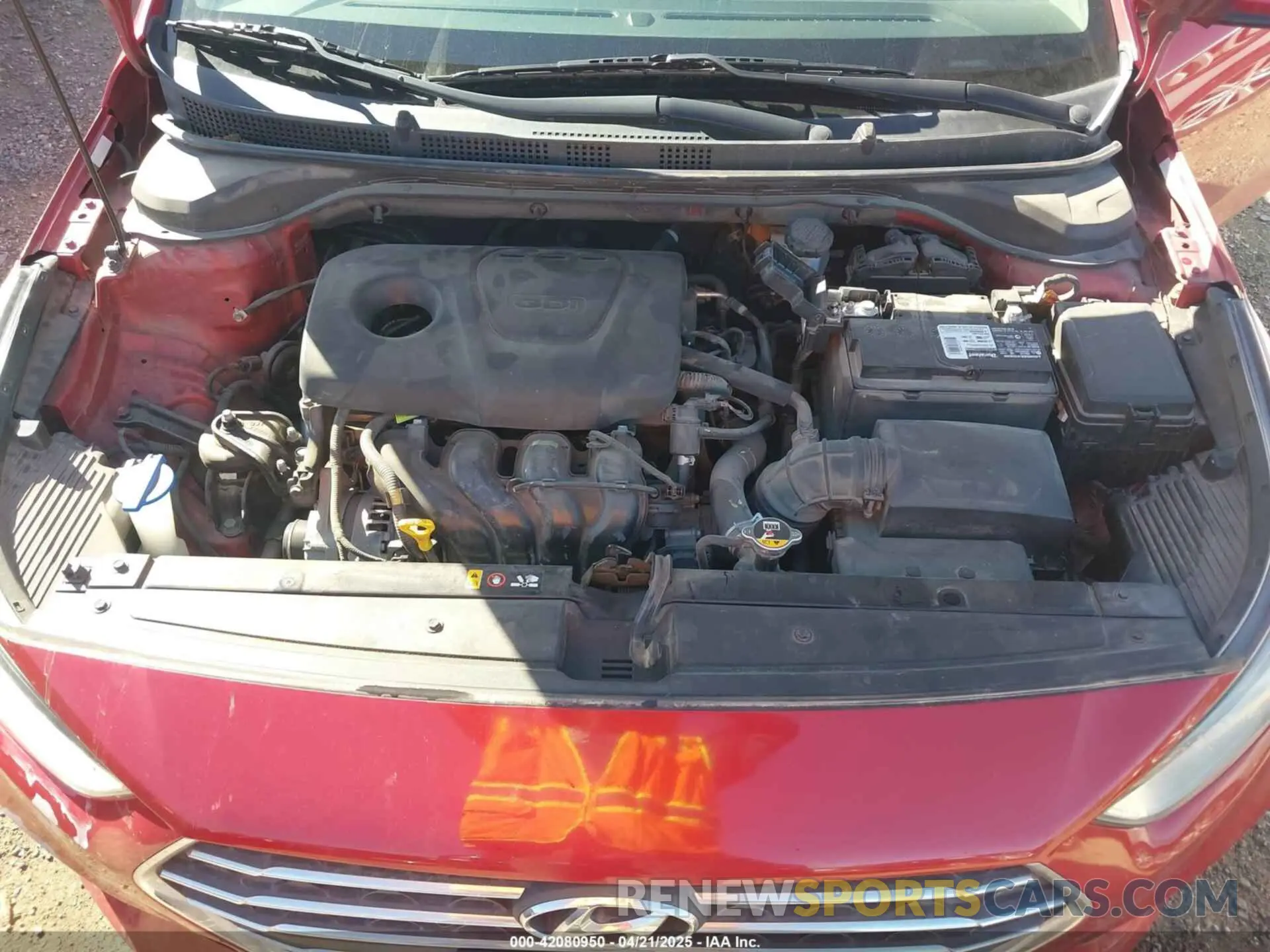 10 Photograph of a damaged car 3KPC24A30KE073130 HYUNDAI ACCENT 2019