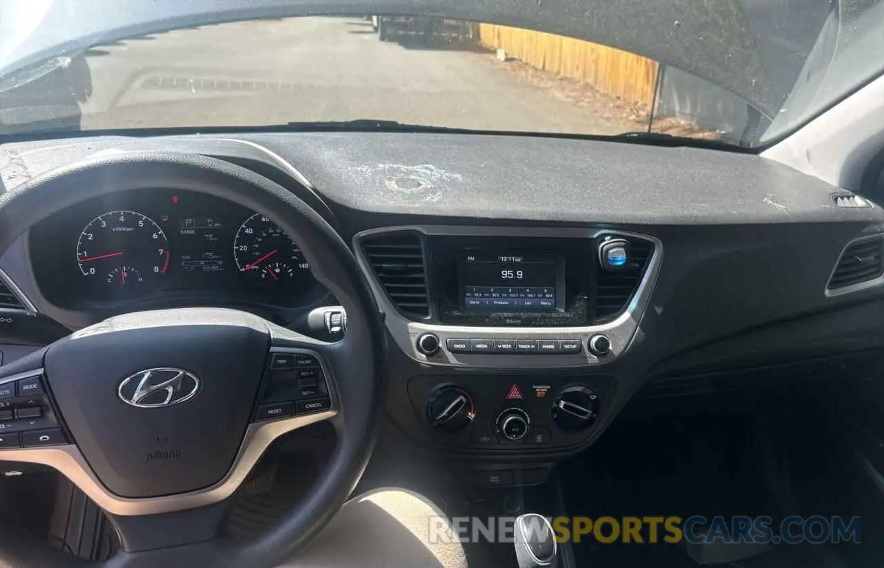 9 Photograph of a damaged car 3KPC24A30KE087559 HYUNDAI ACCENT 2019