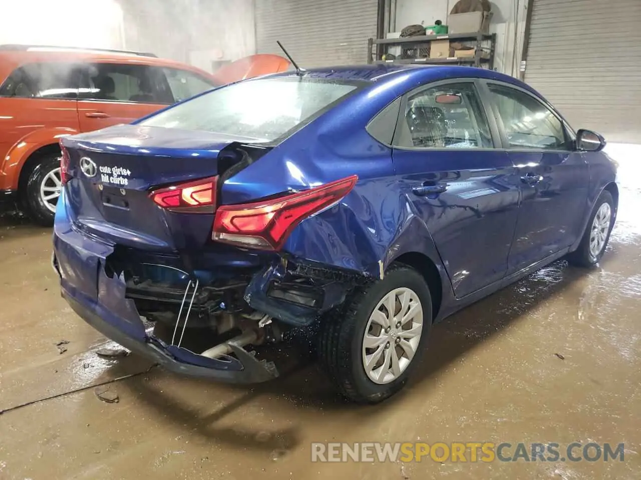 3 Photograph of a damaged car 3KPC24A31KE042243 HYUNDAI ACCENT 2019