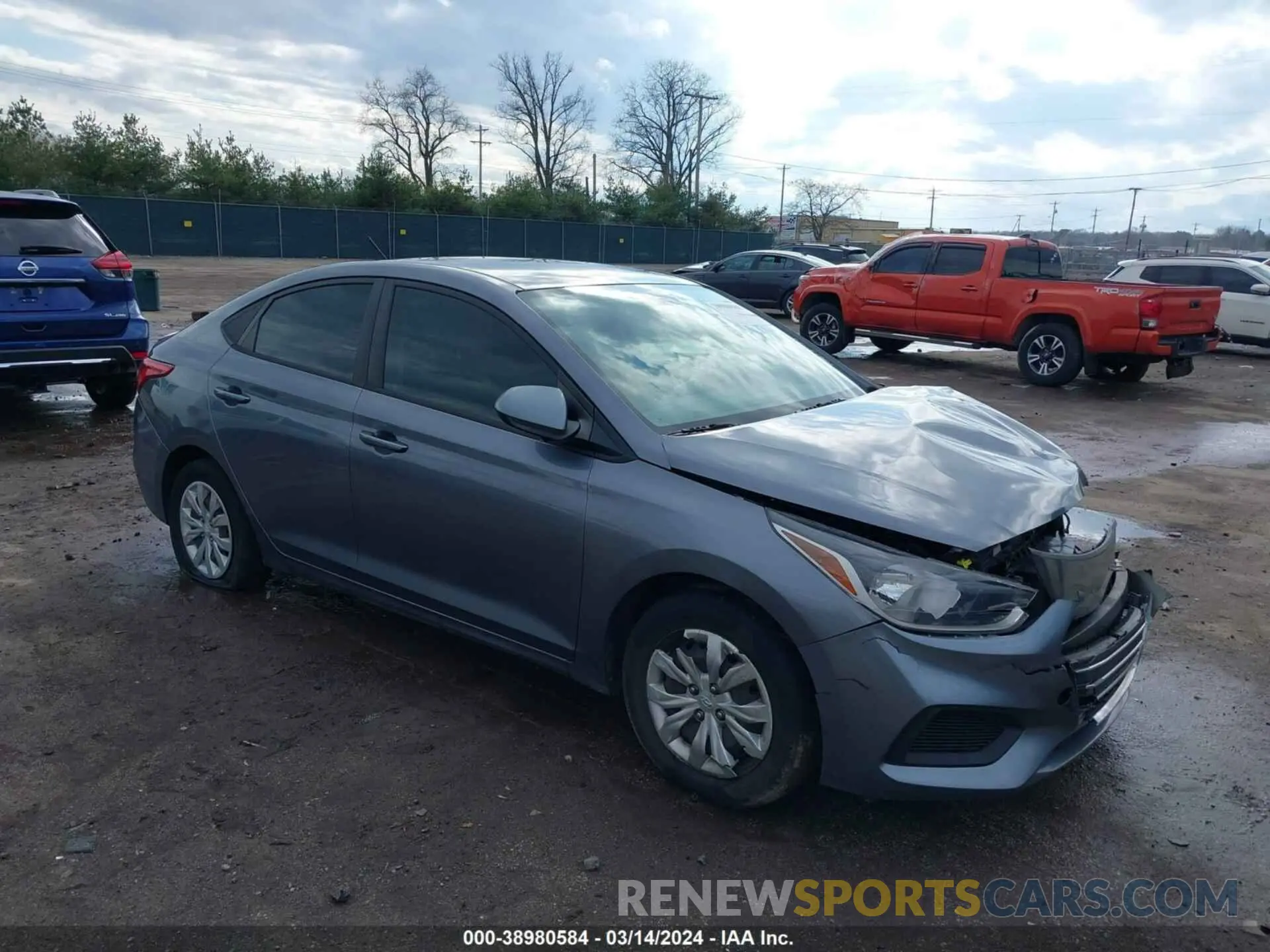 1 Photograph of a damaged car 3KPC24A31KE064095 HYUNDAI ACCENT 2019