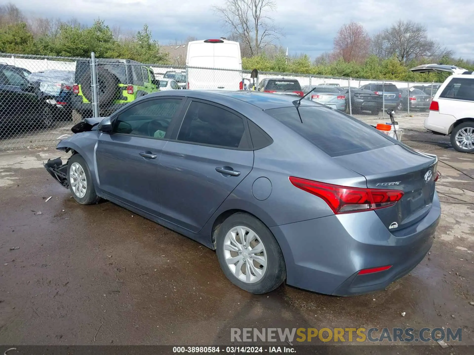 3 Photograph of a damaged car 3KPC24A31KE064095 HYUNDAI ACCENT 2019