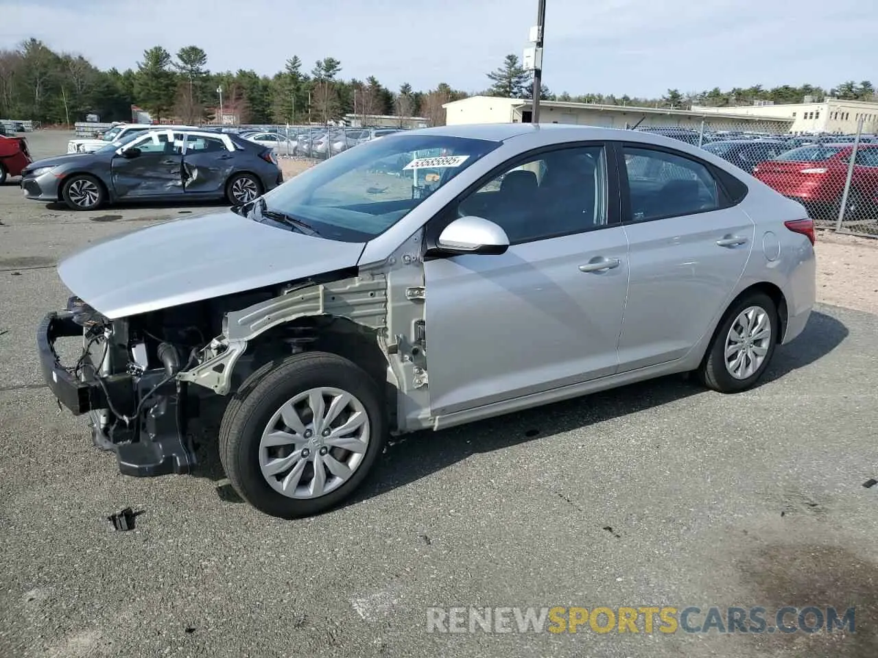 1 Photograph of a damaged car 3KPC24A31KE065151 HYUNDAI ACCENT 2019