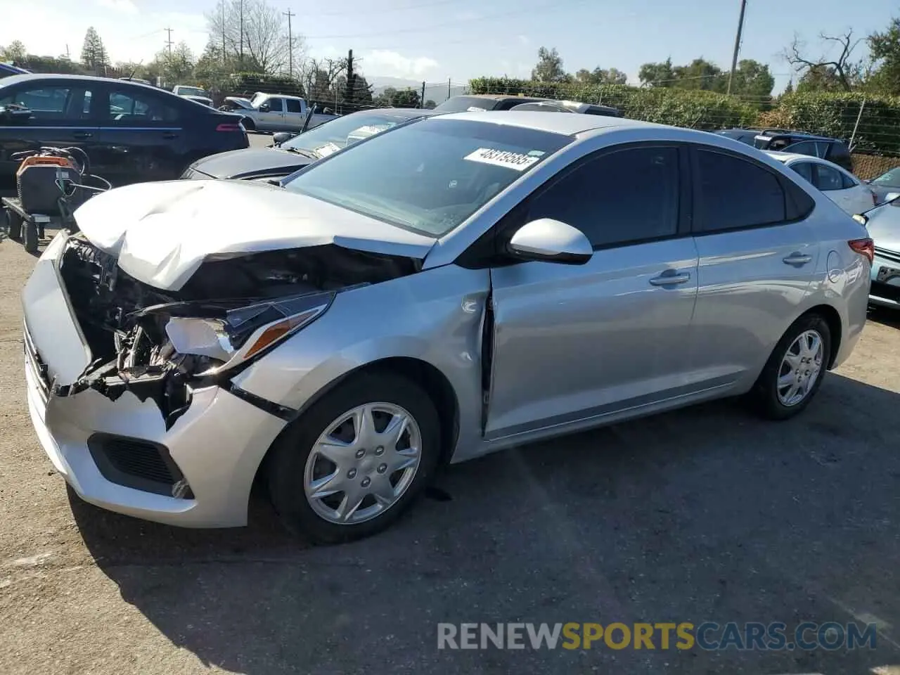 1 Photograph of a damaged car 3KPC24A31KE084816 HYUNDAI ACCENT 2019