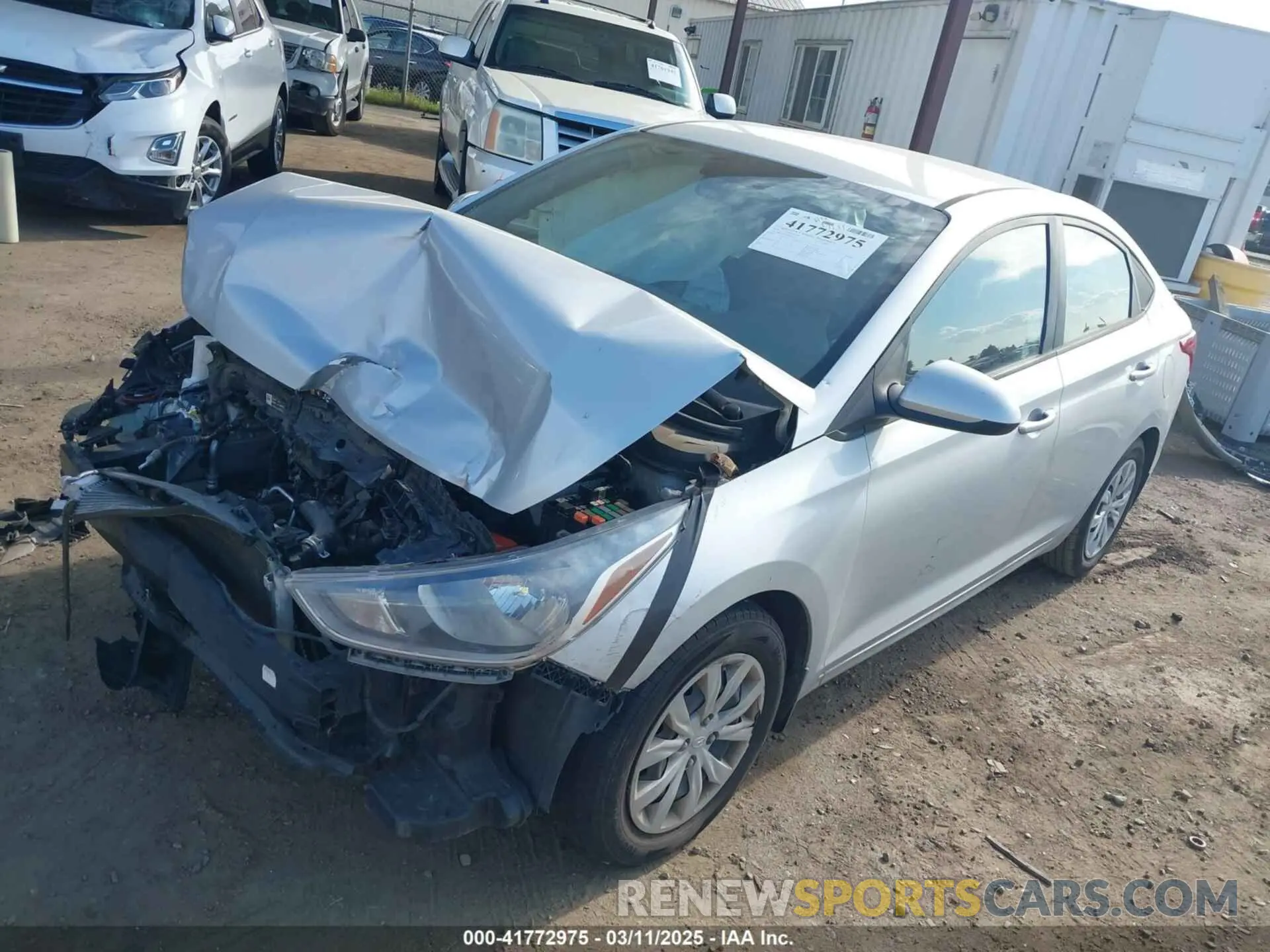 2 Photograph of a damaged car 3KPC24A32KE053705 HYUNDAI ACCENT 2019