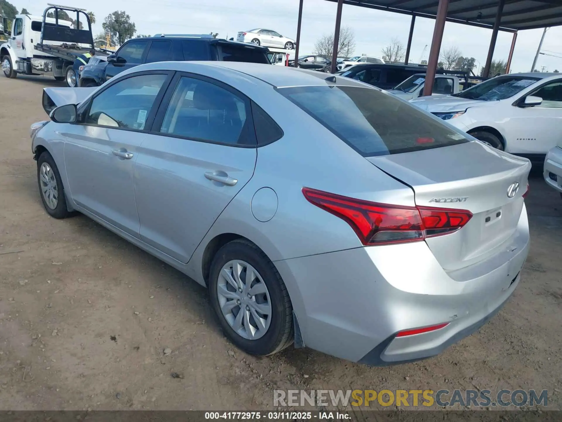 3 Photograph of a damaged car 3KPC24A32KE053705 HYUNDAI ACCENT 2019