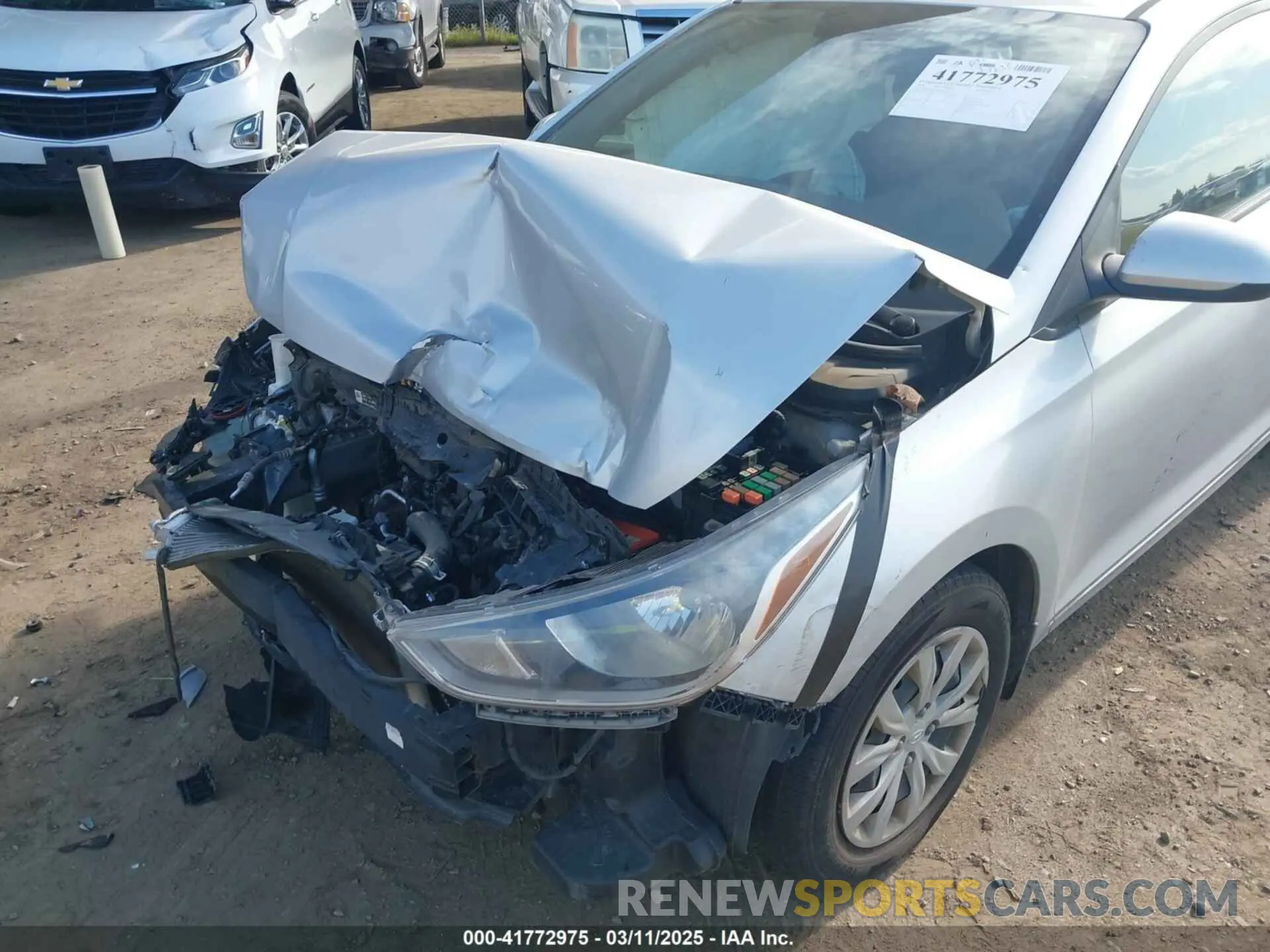 6 Photograph of a damaged car 3KPC24A32KE053705 HYUNDAI ACCENT 2019